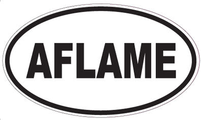 AFLAME - Oval Sticker