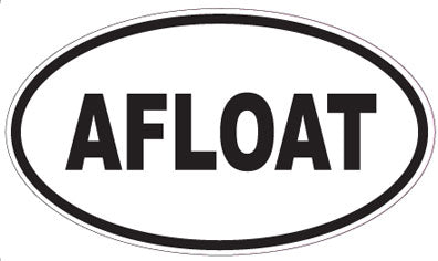 AFLOAT - Oval Sticker