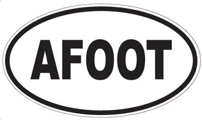 AFOOT - Oval Magnet