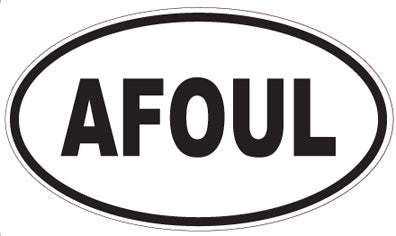 AFOUL - Oval Magnet