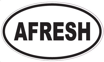 AFRESH - Oval Sticker