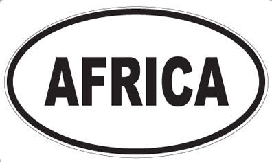 AFRICA - Oval Magnet