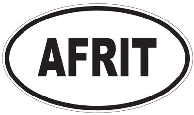 AFRIT - Oval Sticker