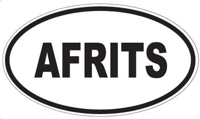 AFRITS - Oval Sticker