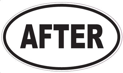 AFTER - Oval Sticker