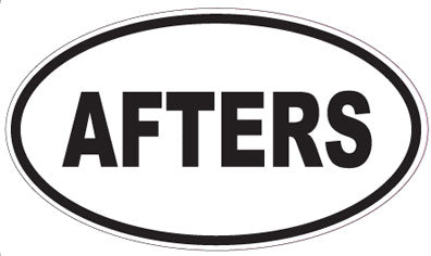 AFTERS - Oval Sticker
