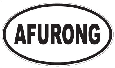 AFURONG - Oval Sticker