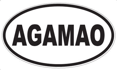AGAMAO - Oval Sticker