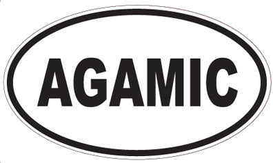 AGAMIC - Oval Sticker