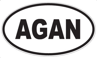 AGAN - Oval Magnet
