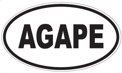 AGAPE - Oval Magnet