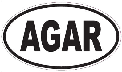 AGAR - Oval Sticker