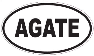 AGATE - Oval Sticker
