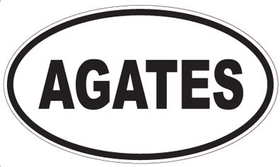 AGATES - Oval Sticker