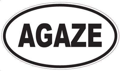 AGAZE - Oval Magnet