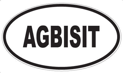 AGBISIT - Oval Sticker
