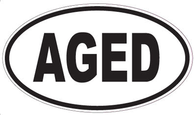 AGED - Oval Sticker
