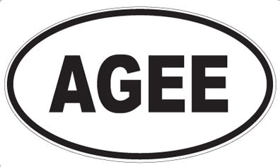 AGEE - Oval Magnet