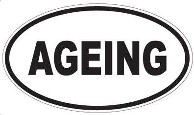 AGEING - Oval Sticker