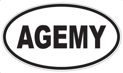 AGEMY - Oval Sticker
