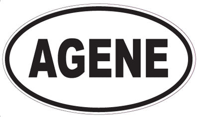 AGENE - Oval Sticker