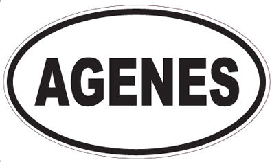 AGENES - Oval Sticker
