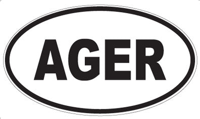 AGER - Oval Sticker