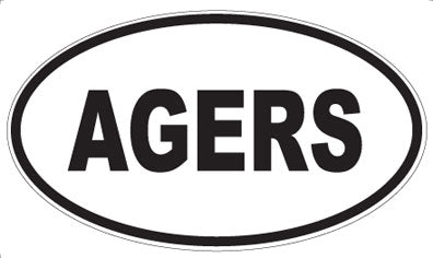 AGERS - Oval Magnet