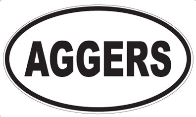 AGGERS - Oval Magnet
