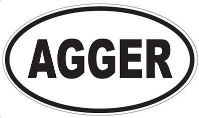 AGGER - Oval Magnet