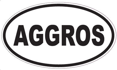 AGGROS - Oval Sticker