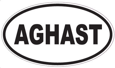 AGHAST - Oval Sticker
