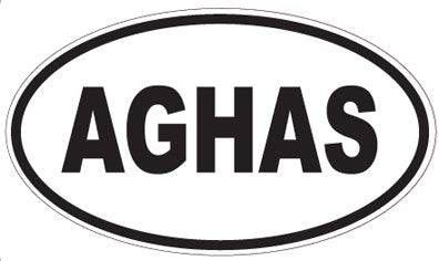 AGHAS - Oval Magnet