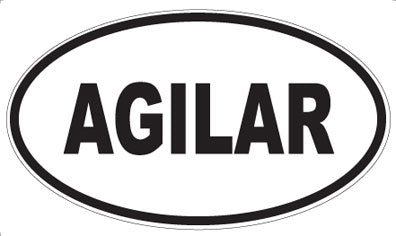 AGILAR - Oval Sticker