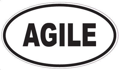 AGILE - Oval Sticker