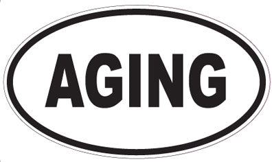 AGING - Oval Sticker
