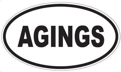 AGINGS - Oval Sticker