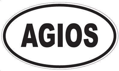 AGIOS - Oval Magnet
