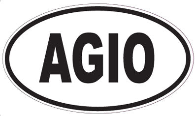 AGIO - Oval Sticker