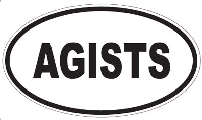 AGISTS - Oval Sticker