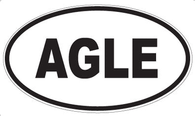 AGLE - Oval Sticker