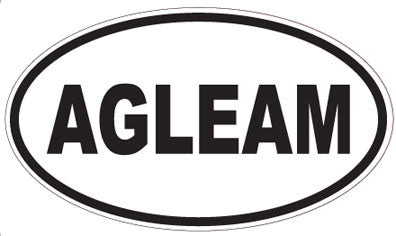 AGLEAM - Oval Sticker