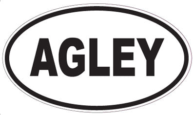 AGLEY - Oval Magnet