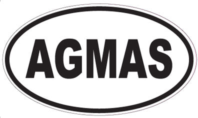 AGMAS - Oval Sticker