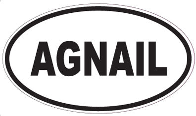 AGNAIL - Oval Sticker
