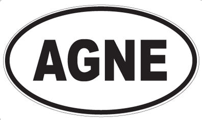 AGNE - Oval Sticker