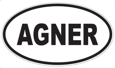 AGNER - Oval Sticker