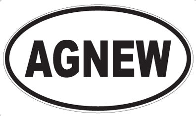 AGNEW - Oval Sticker