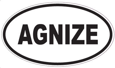 AGNIZE - Oval Sticker