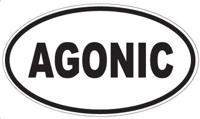 AGONIC - Oval Sticker
